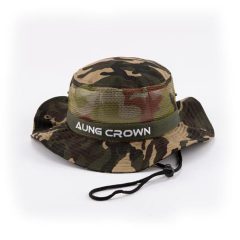 Aung Crown camo wide brim bucket hat with chin straps KN2101262