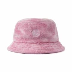 Aung Crown pink fleece bucket hat KN2102072