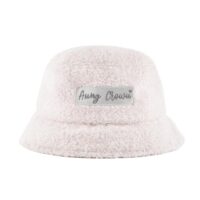 Aung Crown women white velvet bucket hat KN2012144