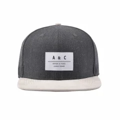 Aung-Crown-Mens-grey-and-white-snapback-hat-ACNA2011127