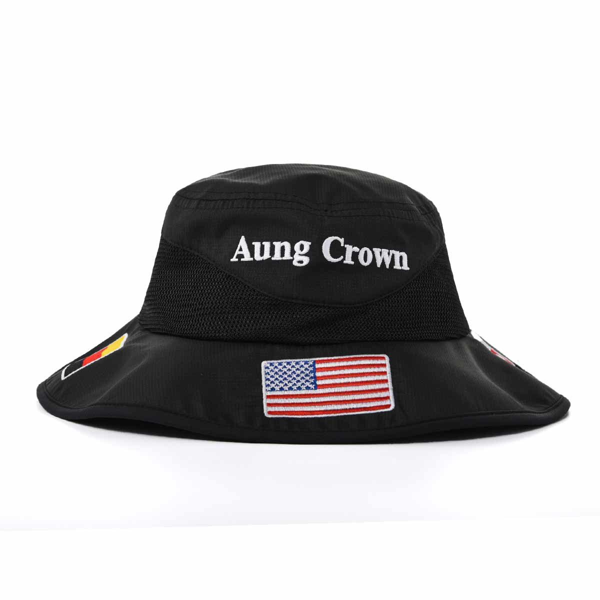 Aung-Crown-black-bucket-hat-safari-KN2101284