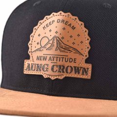 Aung-Crown-black-strapback-hat-with-embossed-leather-patch-on-the-front-KN2012145