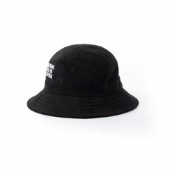 Aung-Crown-black-sun-bucket-hat-with-breathable-and-embroidery-eyelets-KN2103123