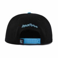 Aung-Crown-blue-black-snapback-cap-with-a-plastic-double-snap-closure-at-the-back-SFG-220402-1