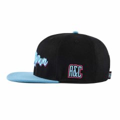 Aung-Crown-blue-black-snapback-cap-with-flat-enbroidery-letters-on-the-side-SFG-220402-1