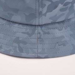 Aung-Crown-blue-leather-bucket-hat-with-a-short-narrow-down-brim-in-details-SFG-210317-6