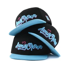 Aung-Crown-casual-patchwork-blue-black-snapback-cap-for-women-and-men-SFG-220402-1