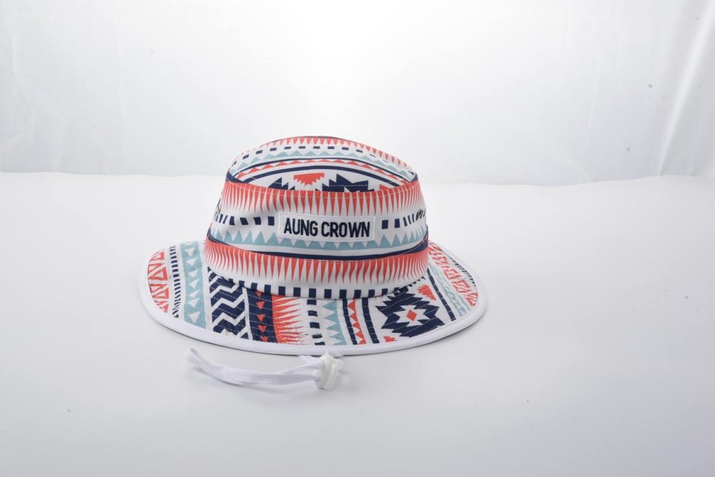 Aung Crown colorful personalized bucket hat KN2102251