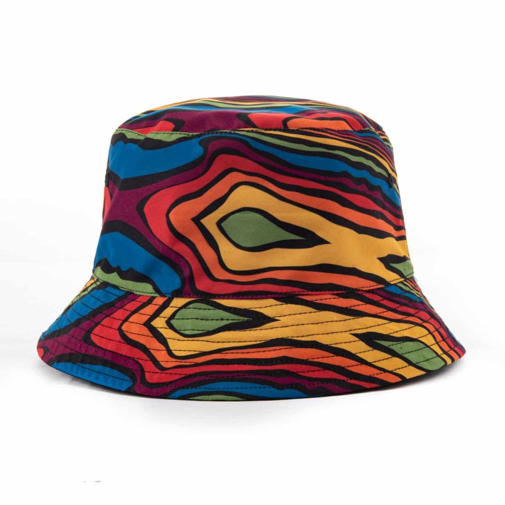 Aung Crown reversible bucket hat at the colorful side SFG-210428-1