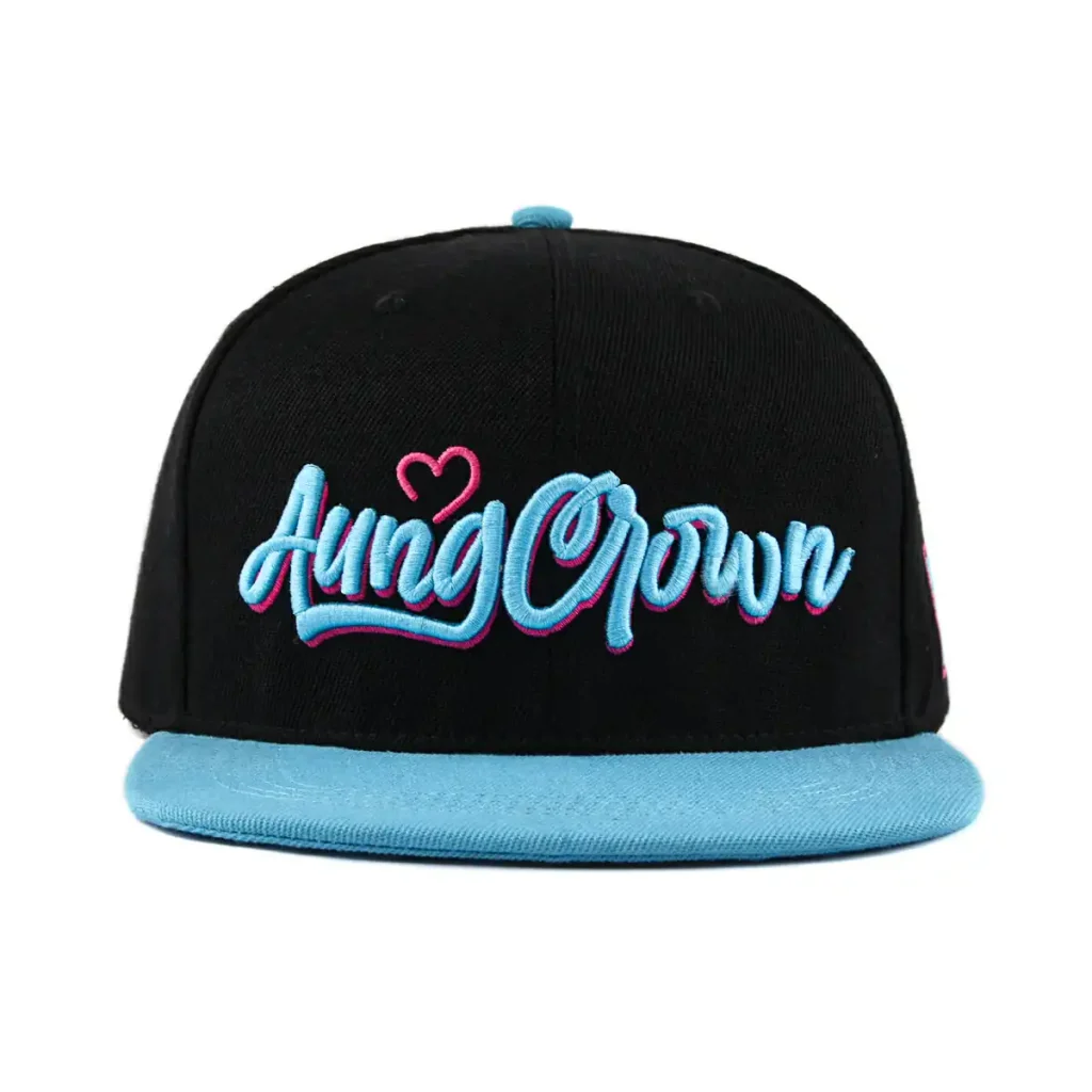 Aung Crown fashion blue black snapback cap for women and men SFG-220402-1