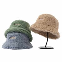 Aung-Crown-fur-teddy-bucket-hat-in-blue-green-or-khaki-SFA-210408-1