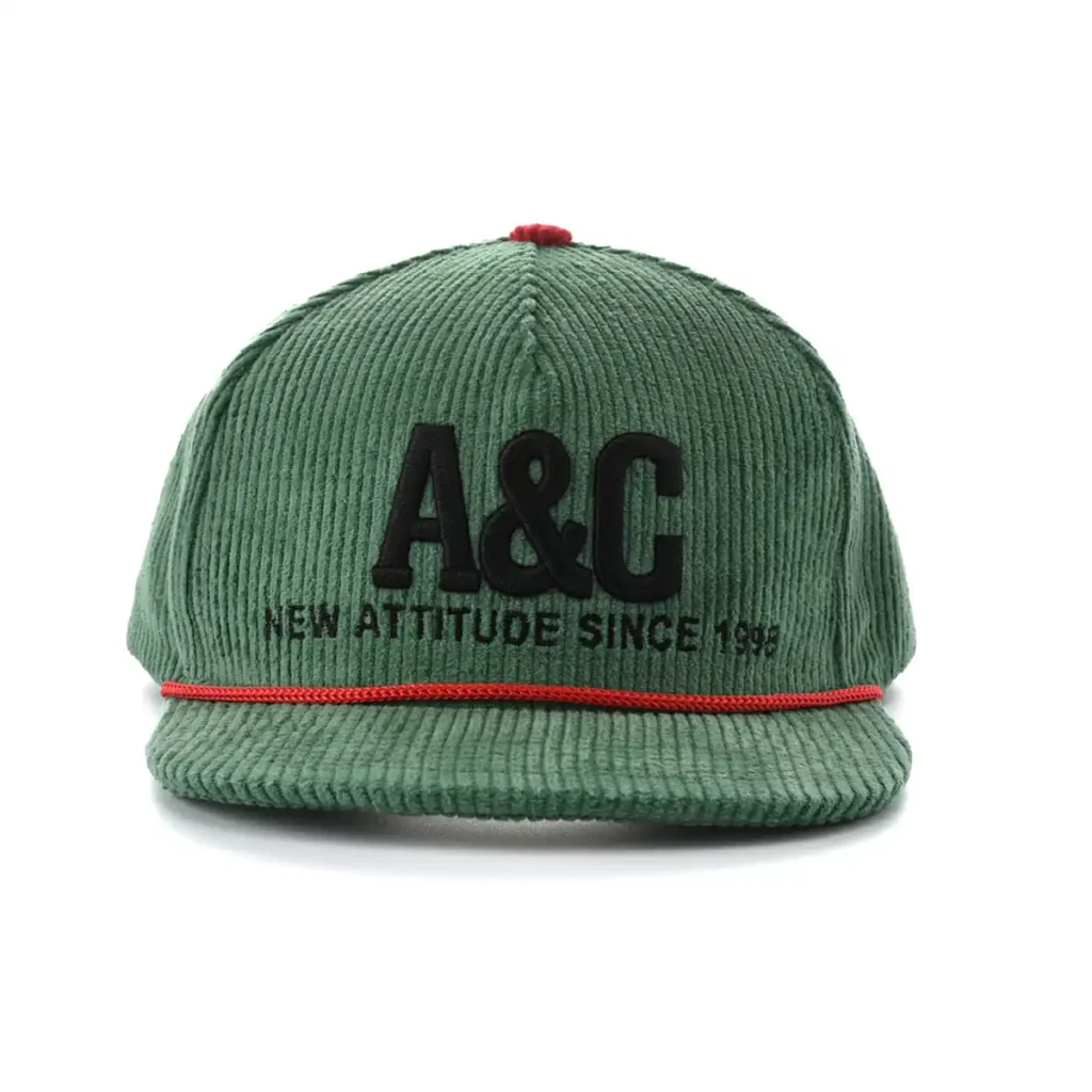 Aung Crown green snapback flat cap with 3d and embroiddery letters on the front SFA-210401-1