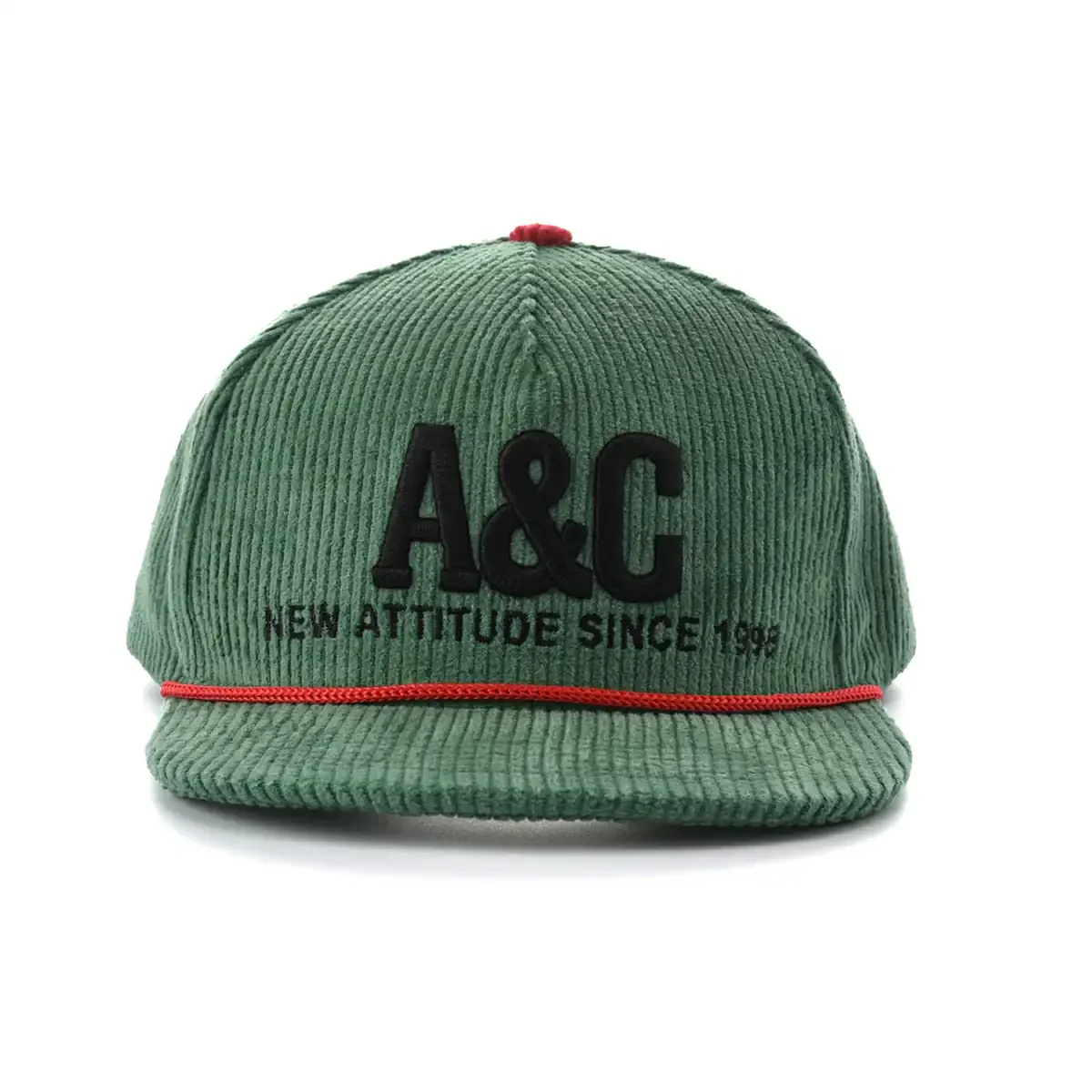 Aung-Crown-green-snapback-flat-hat-with-3d-and-embroiddery-letters-on-the-front-SFA-210401-1