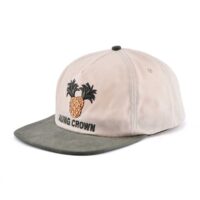 Aung-Crown-khaki-snapback-hat-with-a-soft-flat-brim-KN2103013