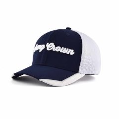 Aung-Crown-mens-6-panel-white-and-blue-trucker-hat-KN2012121