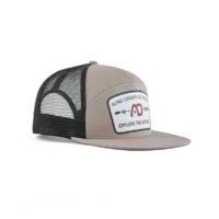 Aung-Crown-mens-7-panel-trucket-hat-at-the-side-angle-view-ACNA2011124