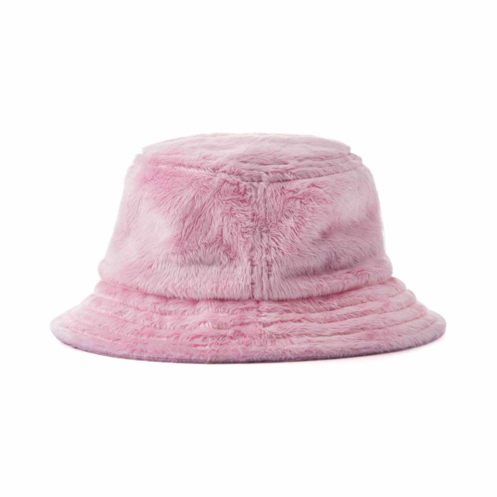 Aung Crown pink winter bucket hat at the backside KN2102072