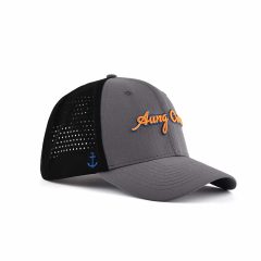 Aung-Crown-sporty-grey-trucker-hat-for-women-and-men-at-the-side-view-KN2012042