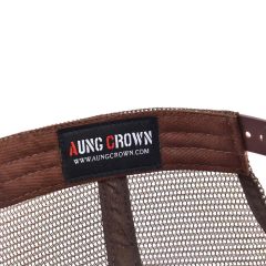 Aung-Crown-unisex-brown-trucker-hat-with-an-inner-label-on-the-sweatband-KN2103043