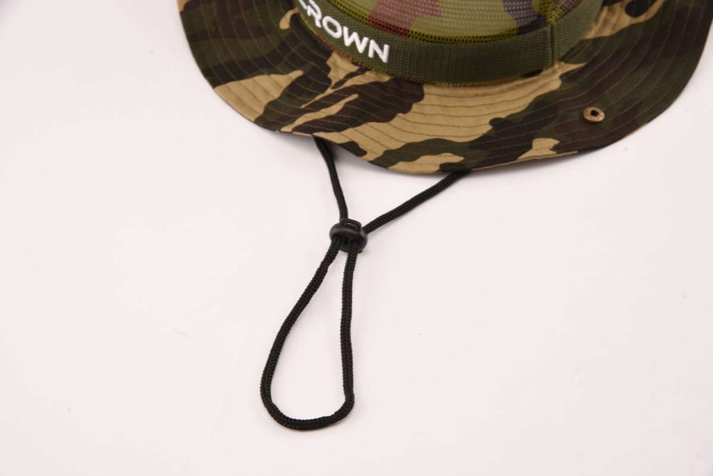 Aung Crown wide brim bucket hat with adjustable straps KN2101262