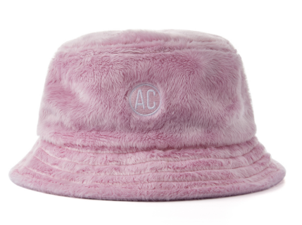  Pink Fleece Bucket Hat