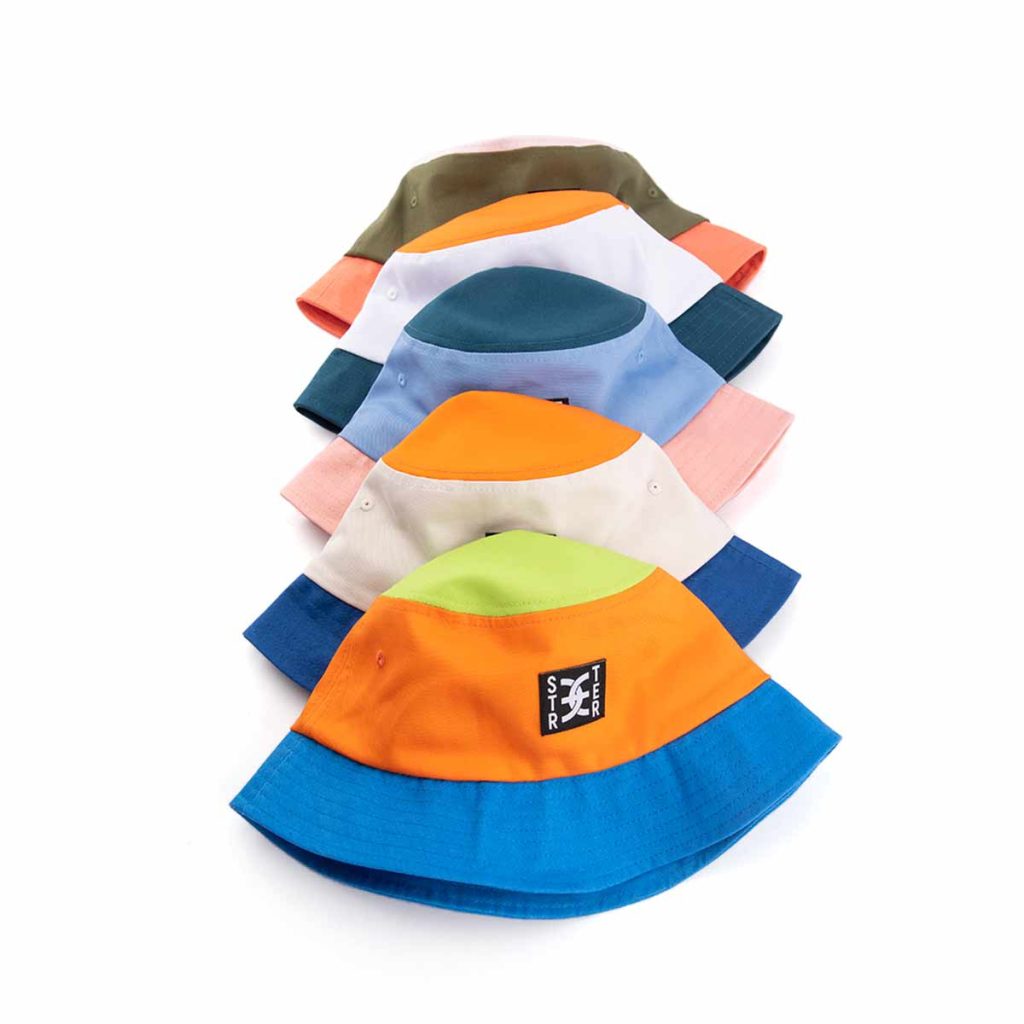 Streeter coloful patchwork bucket hat SFG-210310-3