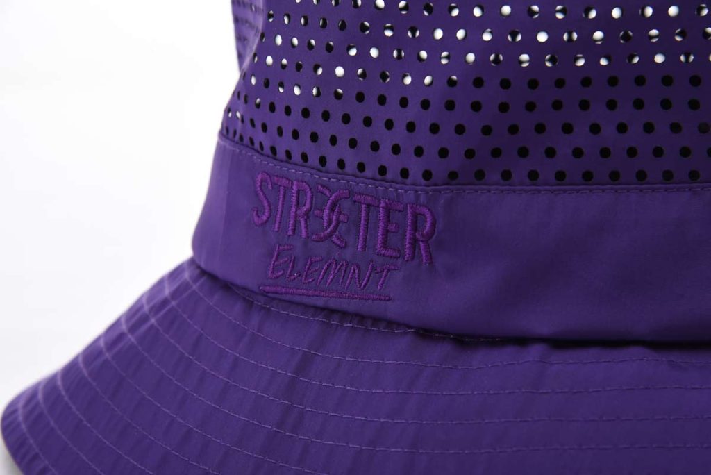 Streeter purple bucket with flat embroidery letters at the front KN2103122