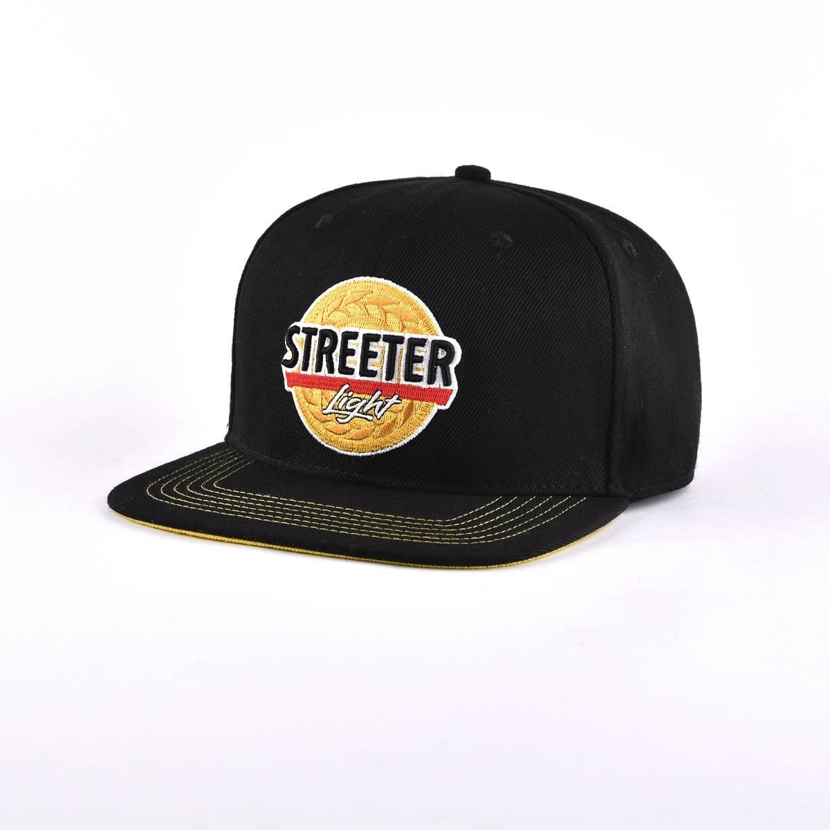 Streeter-unisex-black-snapback-hat-with-a-black-flat-brim-KN2012031