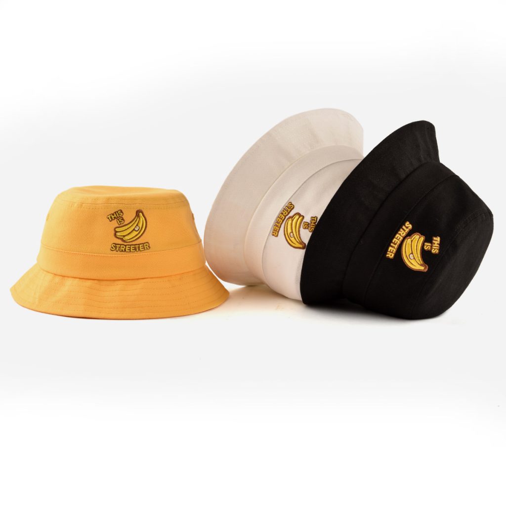 Streeter yellow, beige, or black short brim bucket hat KN2101263