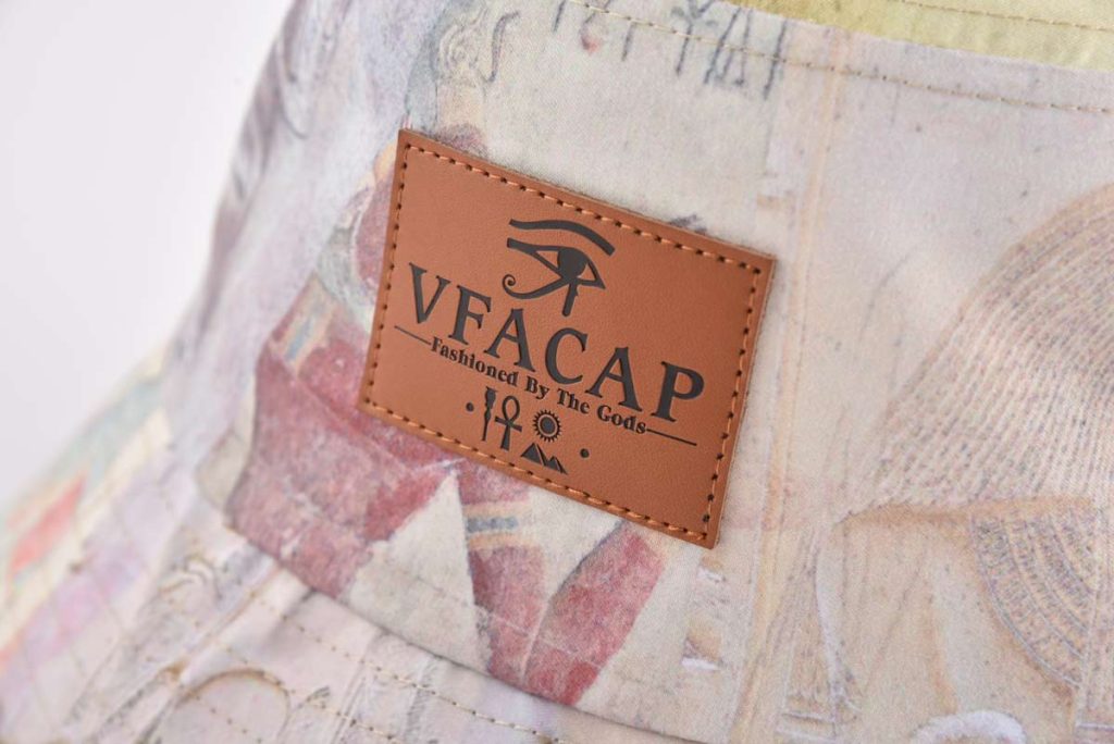 VFACAP fashion bucket hat with a leather label on the front KN2012161