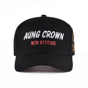 aung crown men's black baseball cap KN2012151
