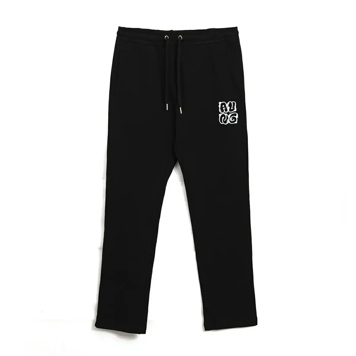 black-long-pants-with-heat-transfer-letters-SFZ-210420-4