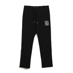 black-long-pants-with-heat-transfer-letters-SFZ-210420-4
