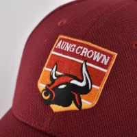 the-front-flat-embroidery-logo-of-the-claret-adjustable-baseball-cap-KN2012082