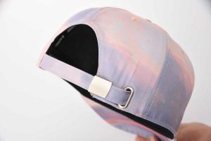 the metal buckle tuck-in closure polyester baseball cap SFG-210429-5