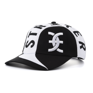 white-black khaki baseball cap