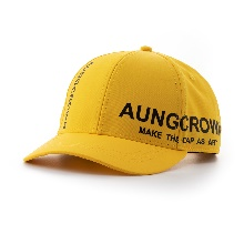 multi color baseball cap in yellow