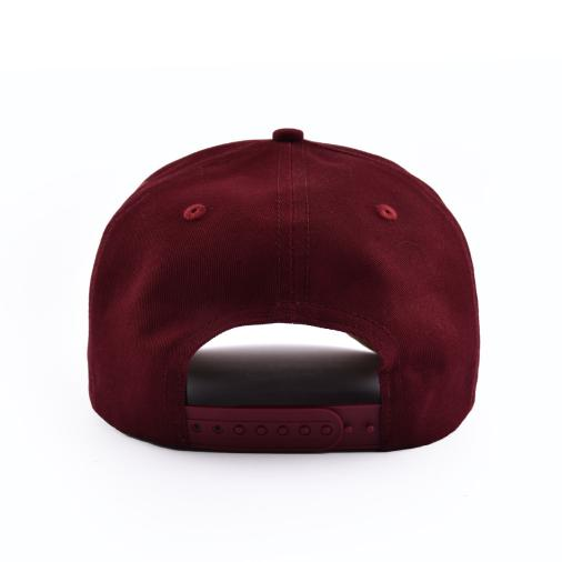 the closure of the Aung Crown Claret Baseball Cap