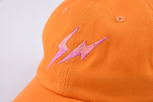 flat embroidery logo on the cap