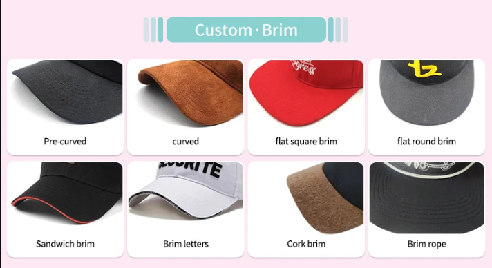 custom hat brim