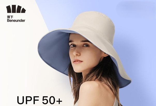 Beneunder wide-brimmed reversible bucket hat