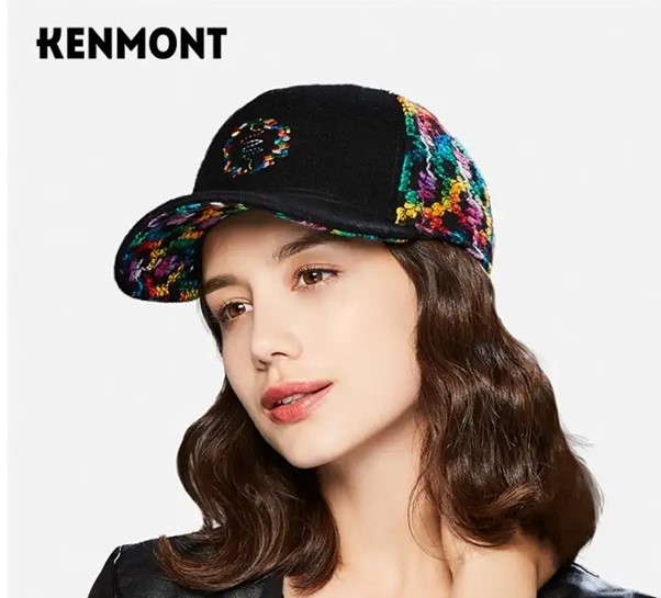 KENMONT Outdoor Wool Baseball Cap, Black