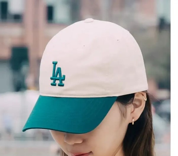 MLB Soft-top Embroidery Baseball Cap, Dark Green-White