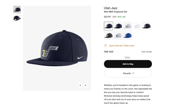 Nike NBA Snapback Hat