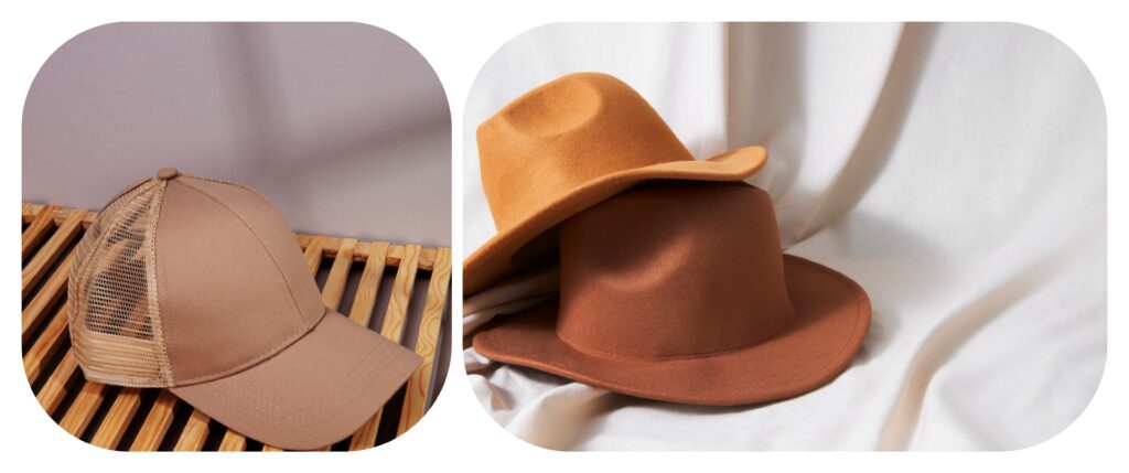 caramel brown hats