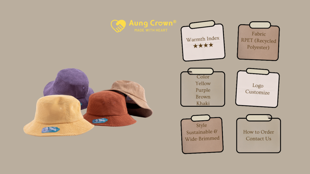 Recycled Polyester & Eco Bucket Hats