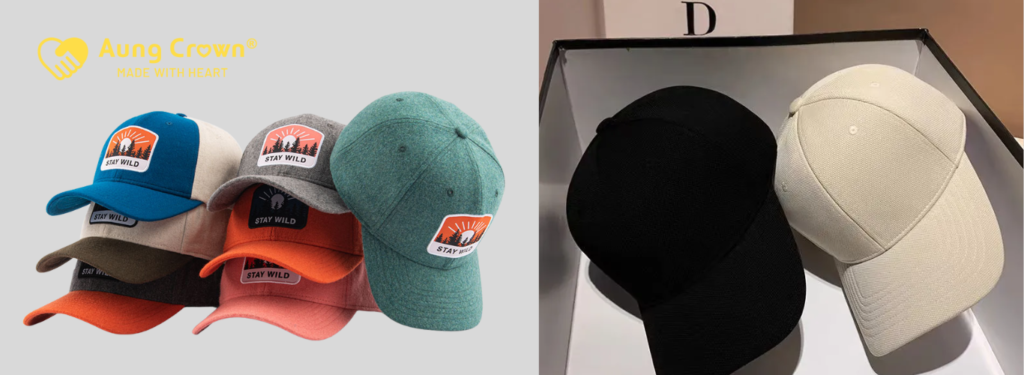 Structured baseball caps