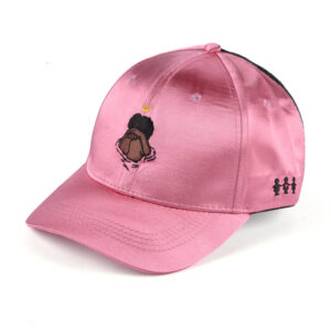 high crown satin trucker cap