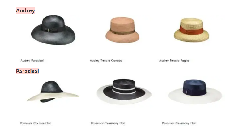 Audrey Hats & Parasisal Hats